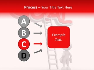 High Conceptual Stairway PowerPoint Template