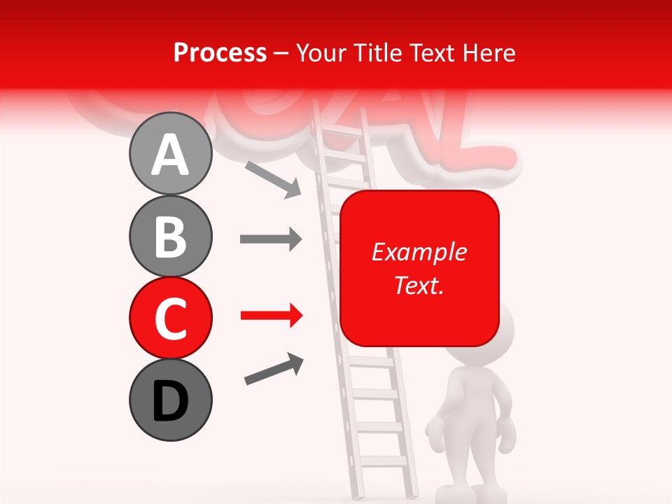 High Conceptual Stairway PowerPoint Template