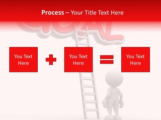 High Conceptual Stairway PowerPoint Template