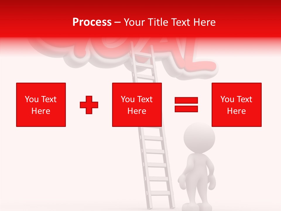 High Conceptual Stairway PowerPoint Template