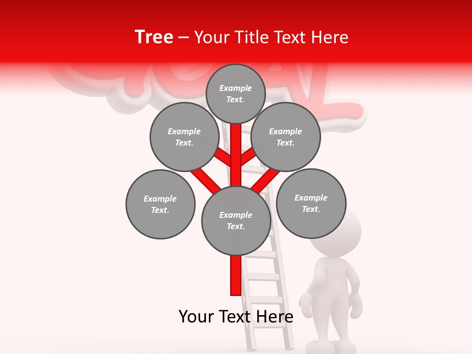 High Conceptual Stairway PowerPoint Template