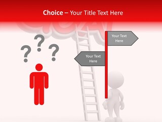High Conceptual Stairway PowerPoint Template