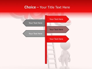 High Conceptual Stairway PowerPoint Template
