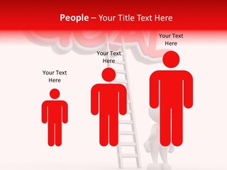 High Conceptual Stairway PowerPoint Template
