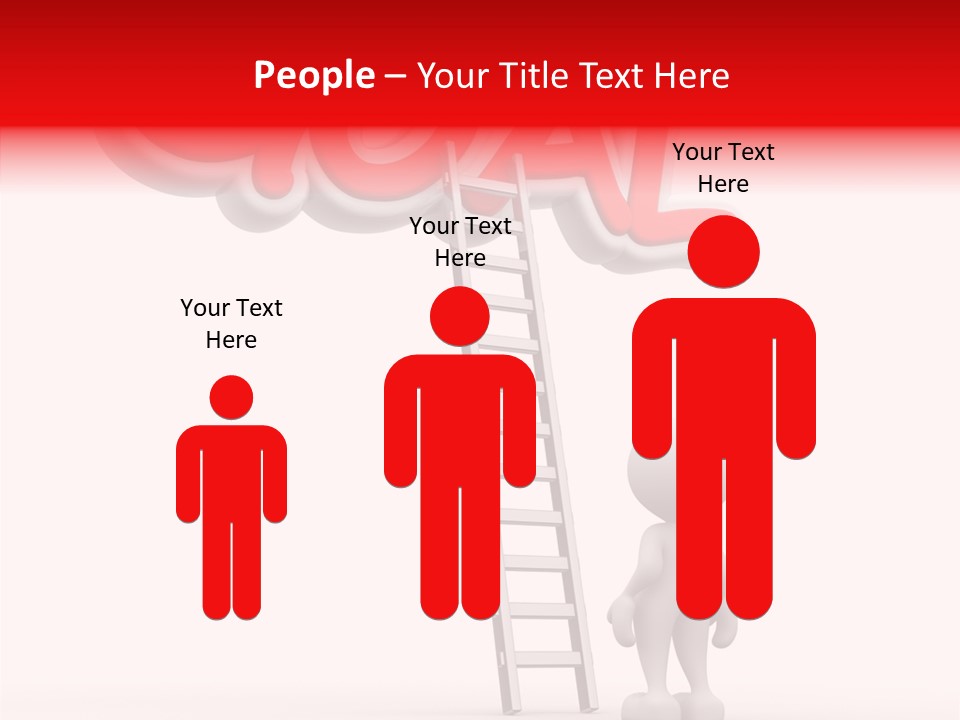 High Conceptual Stairway PowerPoint Template