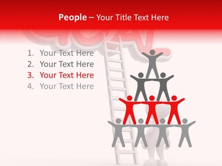 High Conceptual Stairway PowerPoint Template