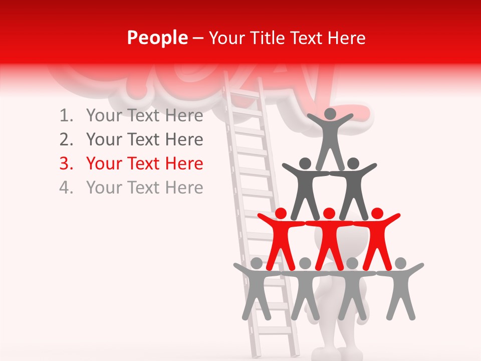 High Conceptual Stairway PowerPoint Template