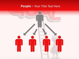 High Conceptual Stairway PowerPoint Template