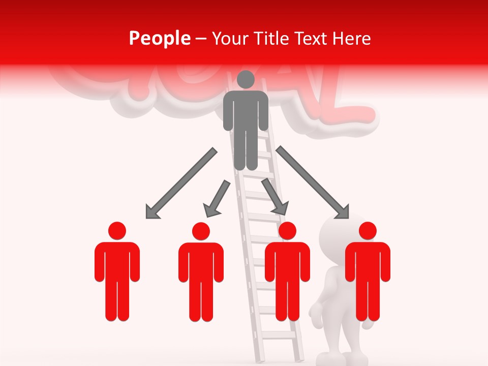 High Conceptual Stairway PowerPoint Template