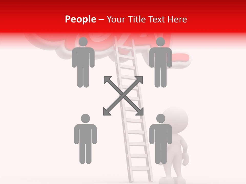High Conceptual Stairway PowerPoint Template