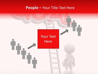 High Conceptual Stairway PowerPoint Template