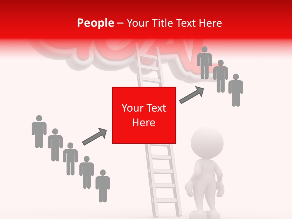 High Conceptual Stairway PowerPoint Template