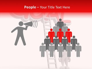 High Conceptual Stairway PowerPoint Template