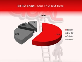 High Conceptual Stairway PowerPoint Template