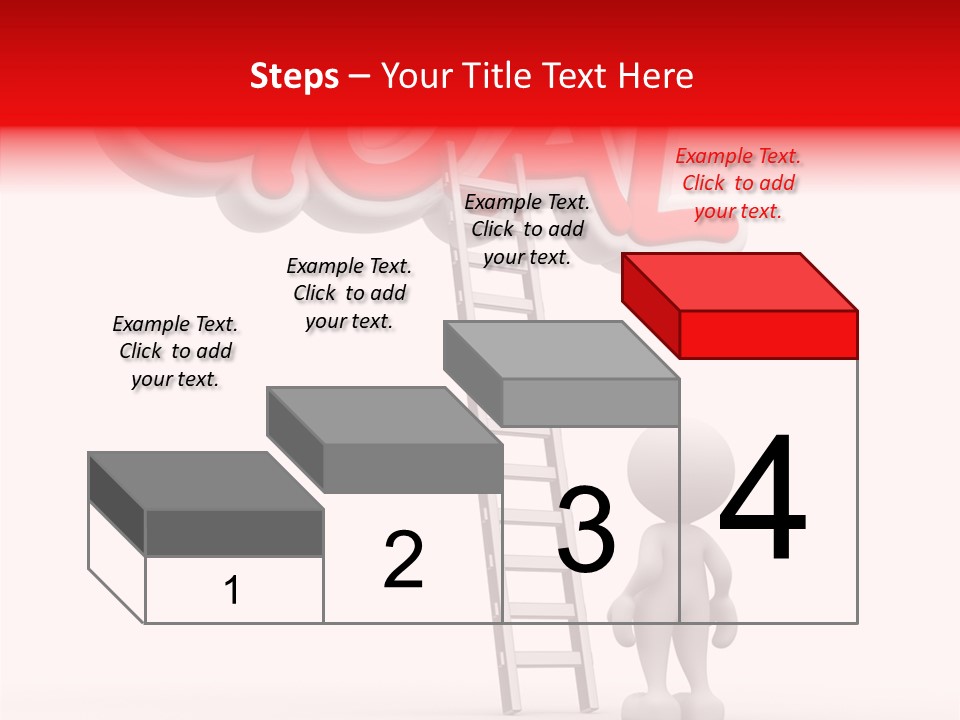 High Conceptual Stairway PowerPoint Template