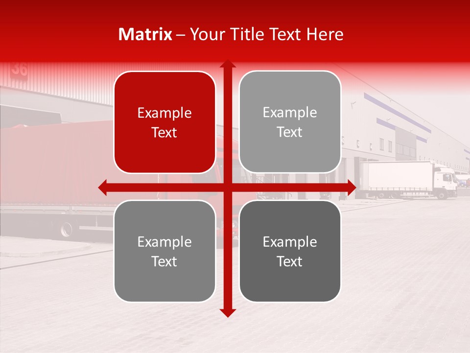 Warehouse Delivery Vehicle PowerPoint Template