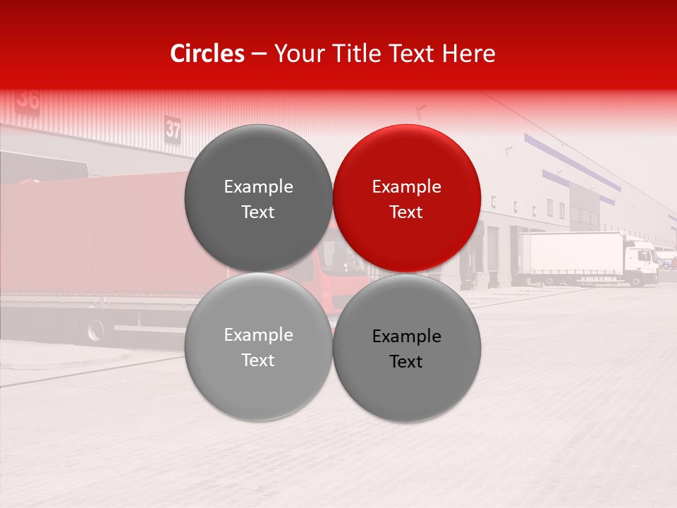 Warehouse Delivery Vehicle PowerPoint Template