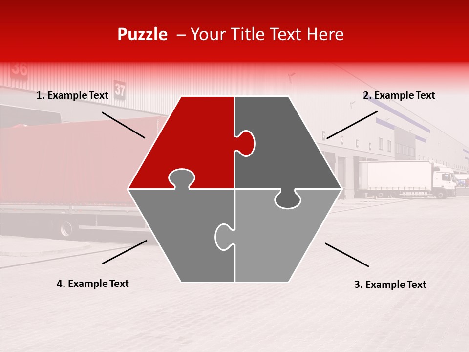 Warehouse Delivery Vehicle PowerPoint Template