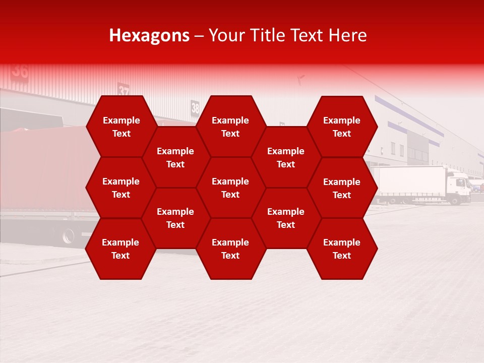 Warehouse Delivery Vehicle PowerPoint Template