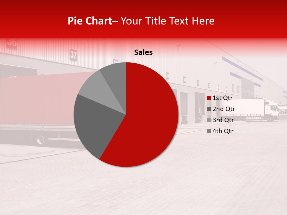 Warehouse Delivery Vehicle PowerPoint Template