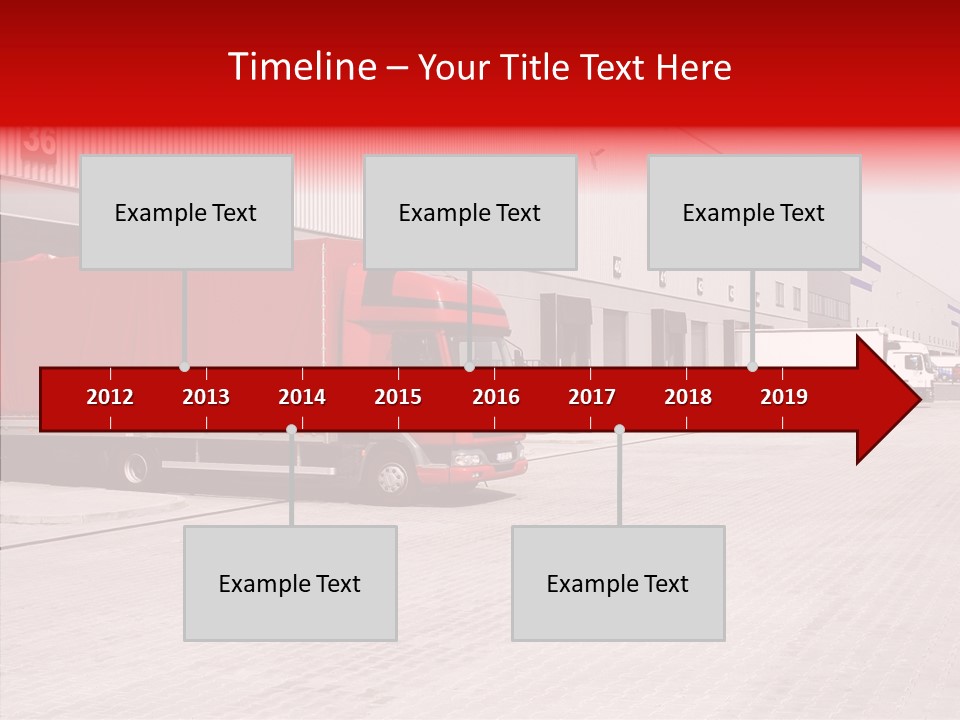 Warehouse Delivery Vehicle PowerPoint Template