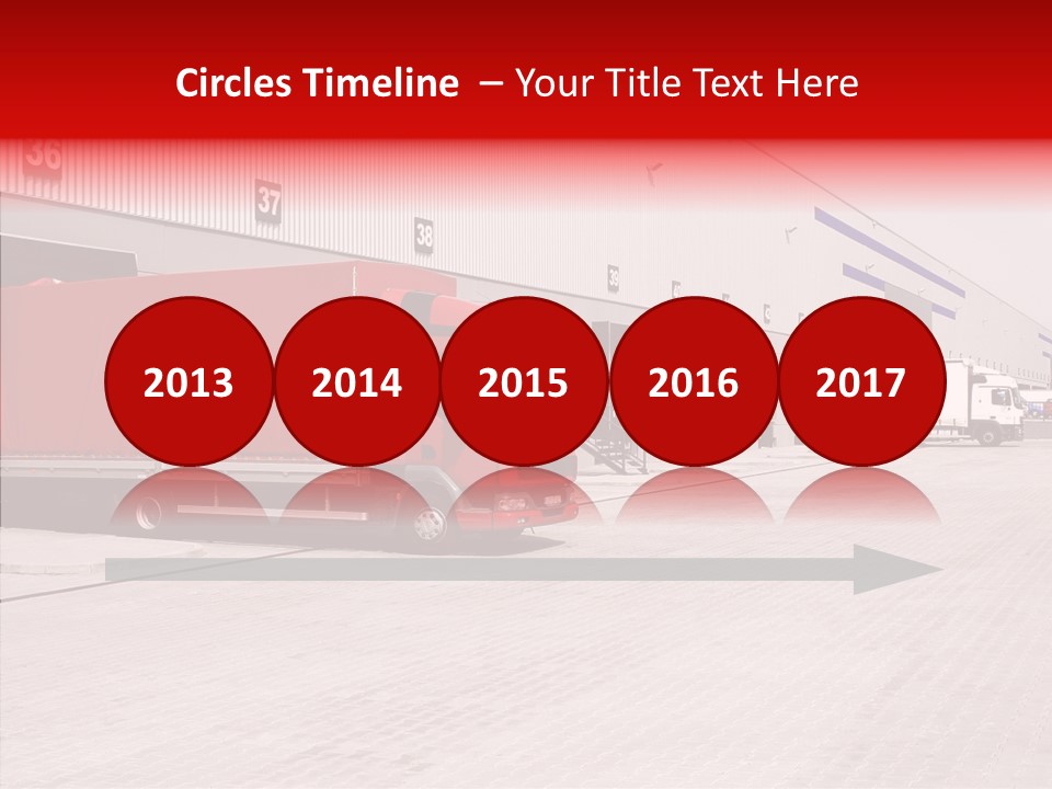 Warehouse Delivery Vehicle PowerPoint Template