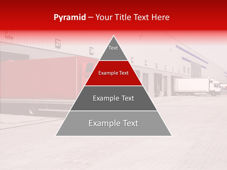 Warehouse Delivery Vehicle PowerPoint Template