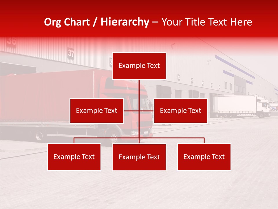 Warehouse Delivery Vehicle PowerPoint Template