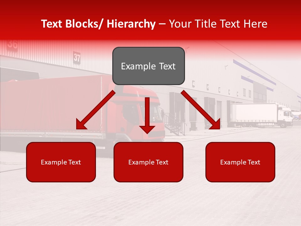 Warehouse Delivery Vehicle PowerPoint Template