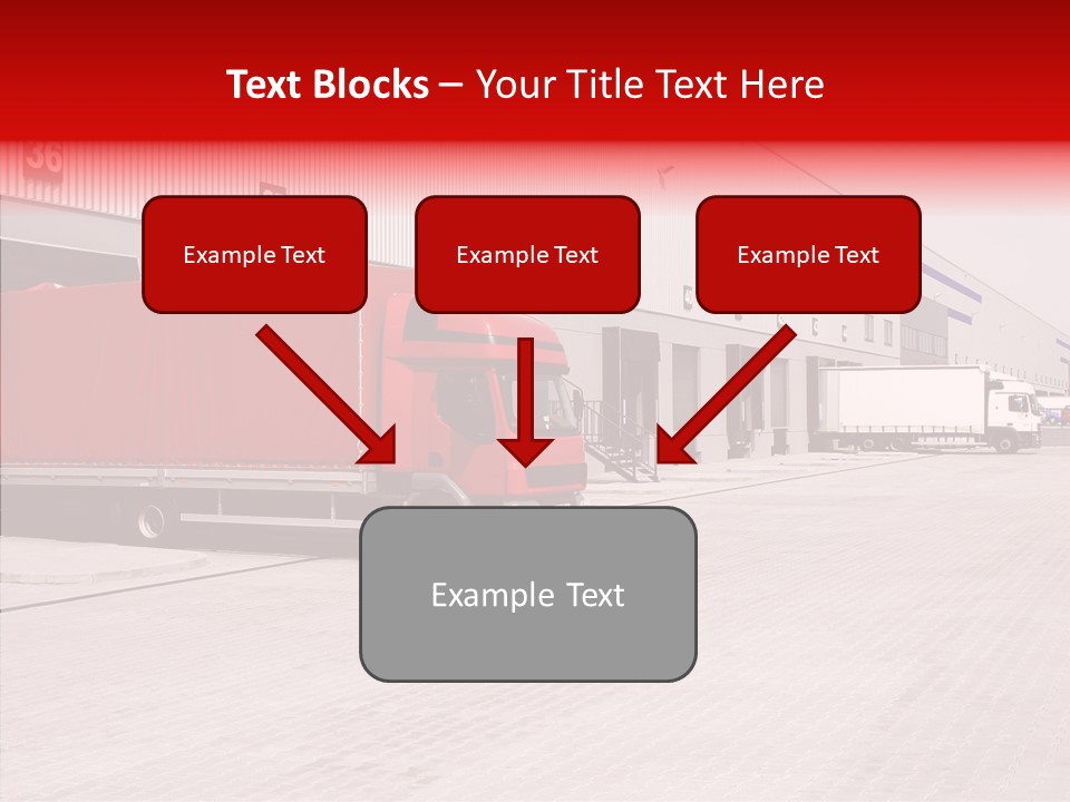 Warehouse Delivery Vehicle PowerPoint Template