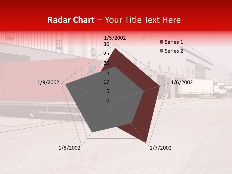 Warehouse Delivery Vehicle PowerPoint Template