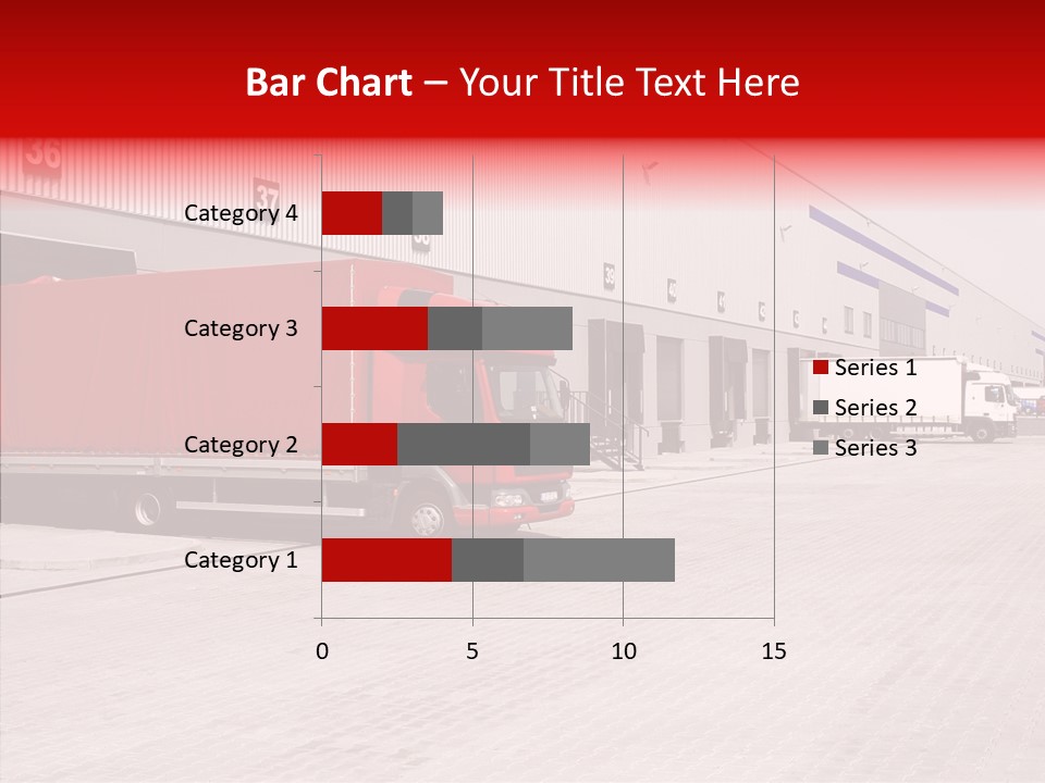 Warehouse Delivery Vehicle PowerPoint Template