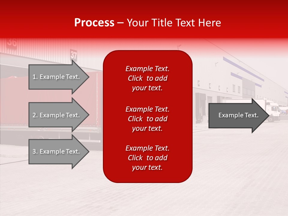 Warehouse Delivery Vehicle PowerPoint Template
