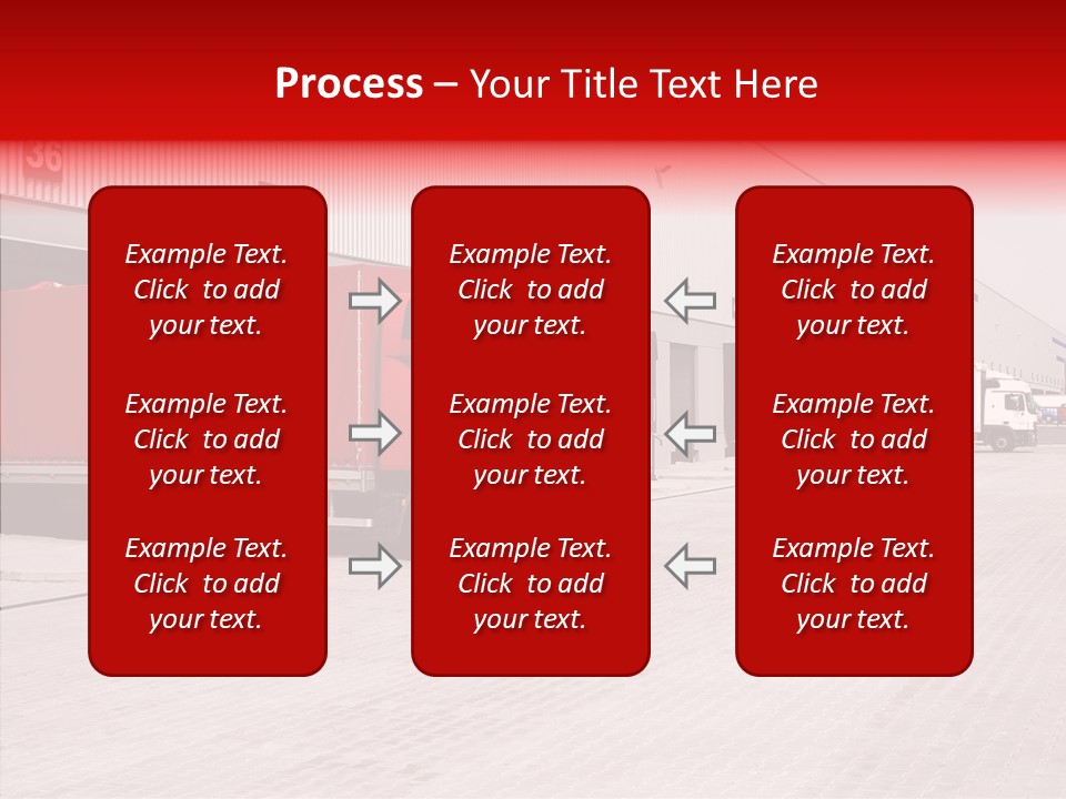 Warehouse Delivery Vehicle PowerPoint Template