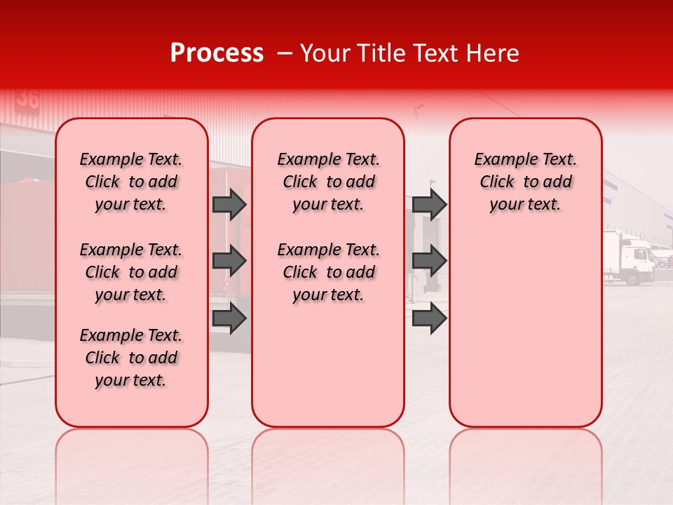 Warehouse Delivery Vehicle PowerPoint Template