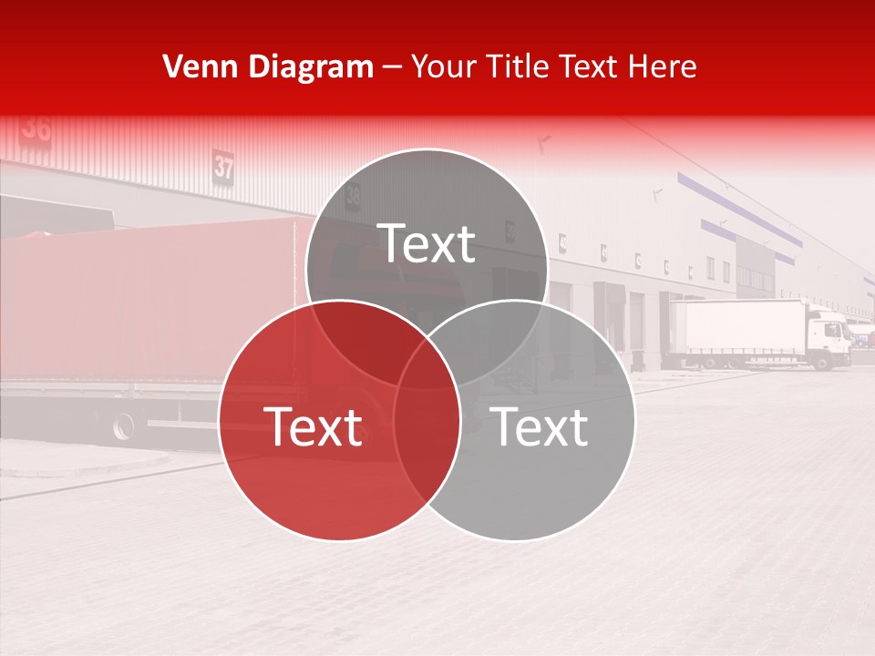 Warehouse Delivery Vehicle PowerPoint Template
