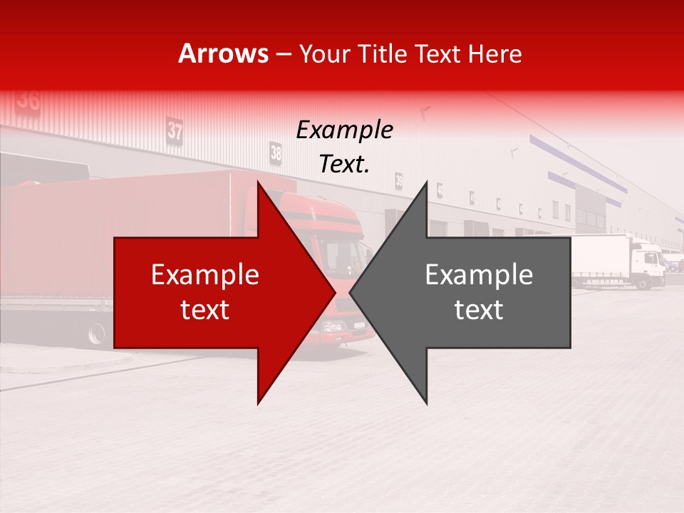 Warehouse Delivery Vehicle PowerPoint Template
