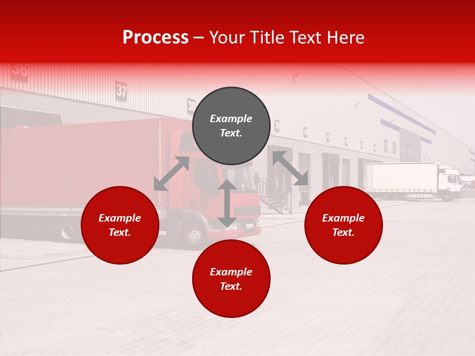 Warehouse Delivery Vehicle PowerPoint Template