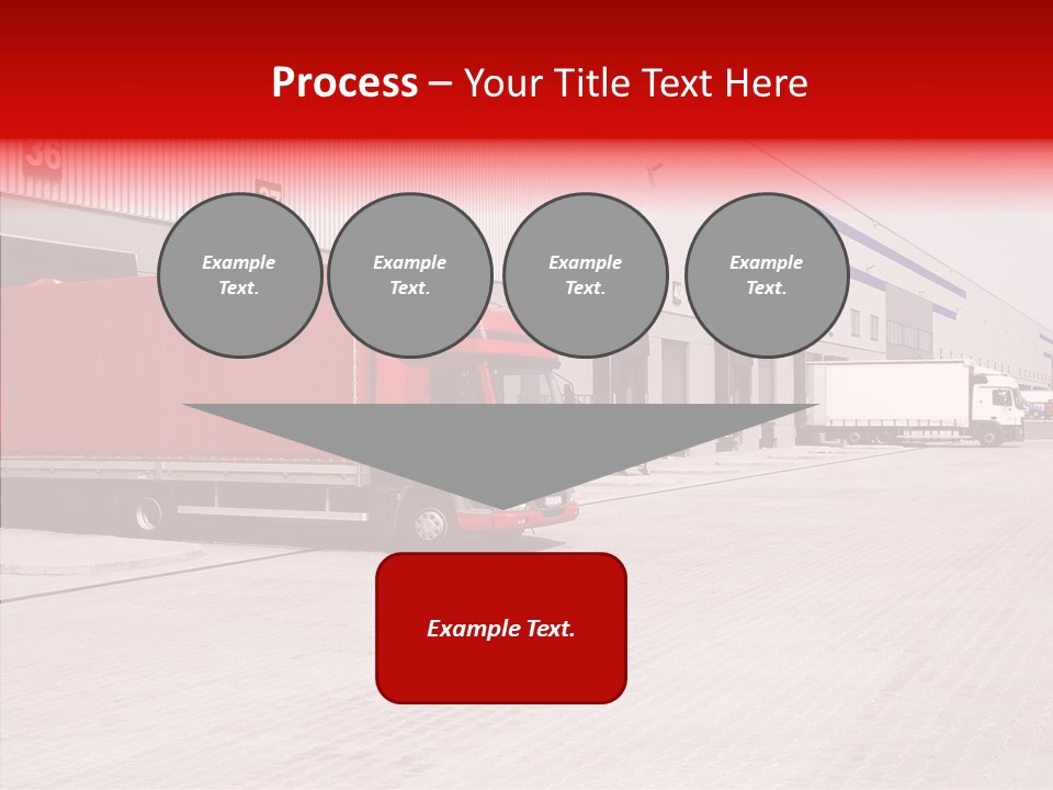 Warehouse Delivery Vehicle PowerPoint Template