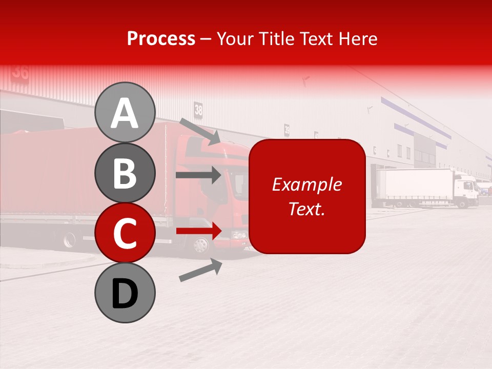 Warehouse Delivery Vehicle PowerPoint Template