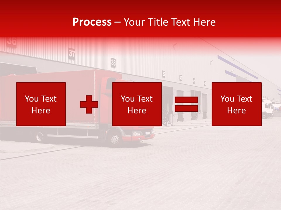 Warehouse Delivery Vehicle PowerPoint Template