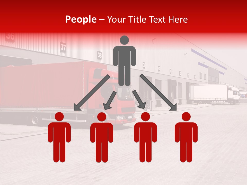 Warehouse Delivery Vehicle PowerPoint Template