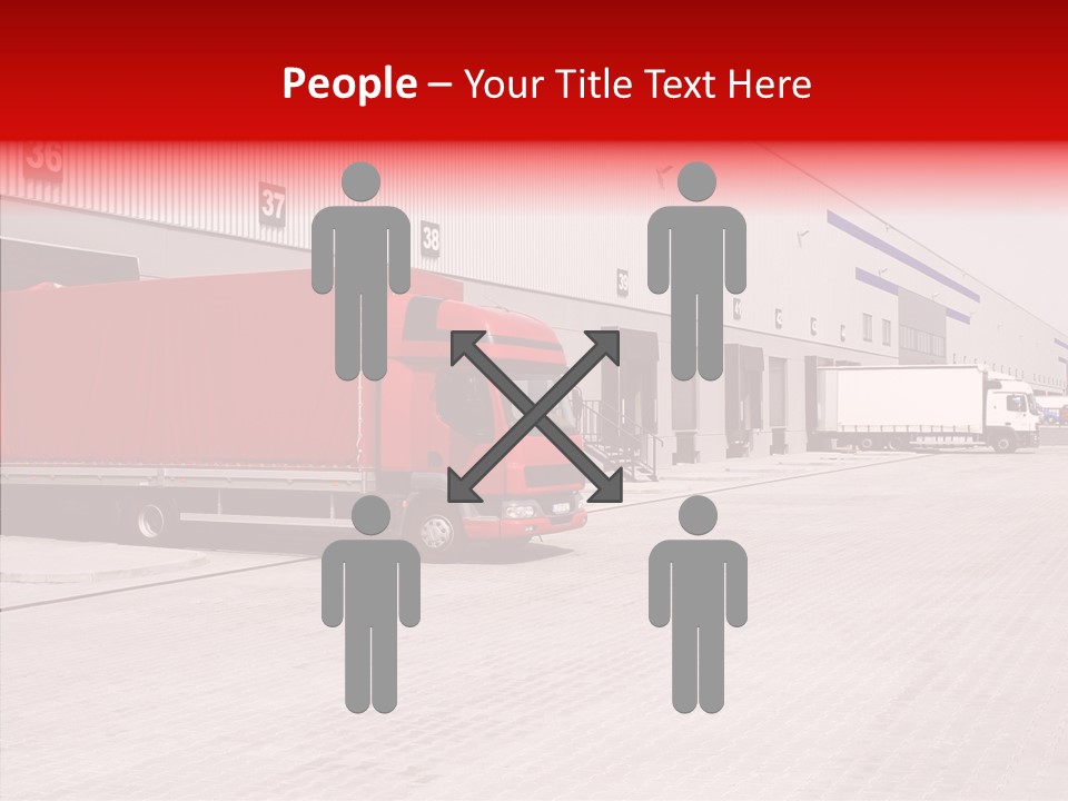 Warehouse Delivery Vehicle PowerPoint Template