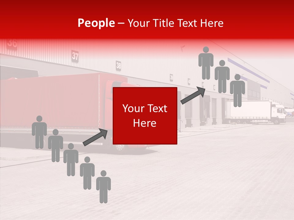 Warehouse Delivery Vehicle PowerPoint Template