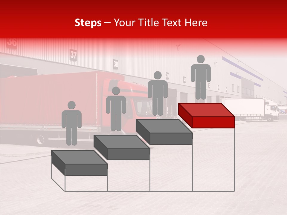 Warehouse Delivery Vehicle PowerPoint Template