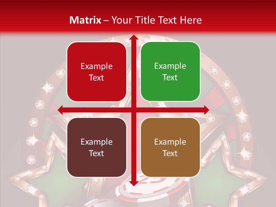 Gambling Star Luck PowerPoint Template