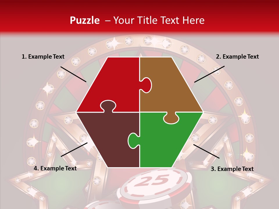 Gambling Star Luck PowerPoint Template