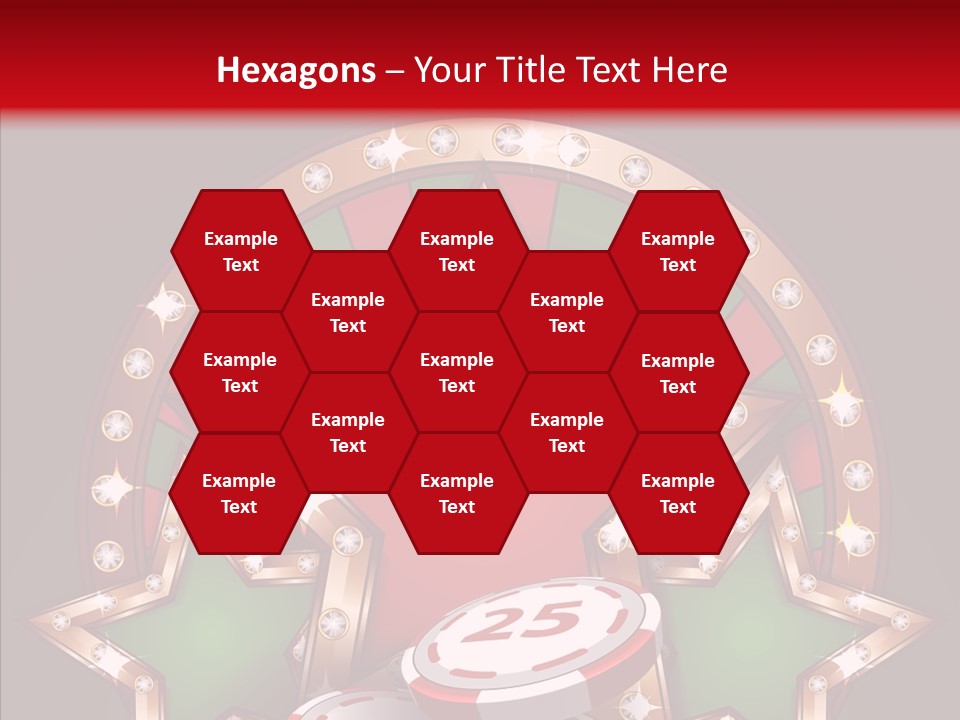 Gambling Star Luck PowerPoint Template