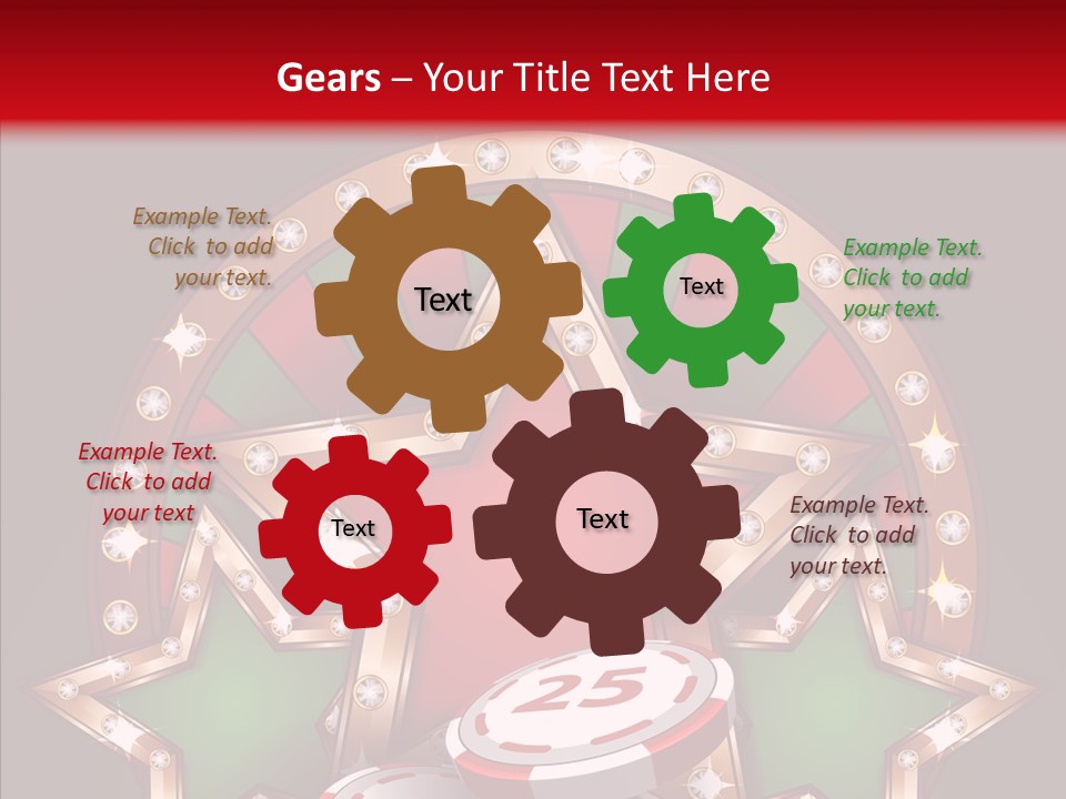 Gambling Star Luck PowerPoint Template