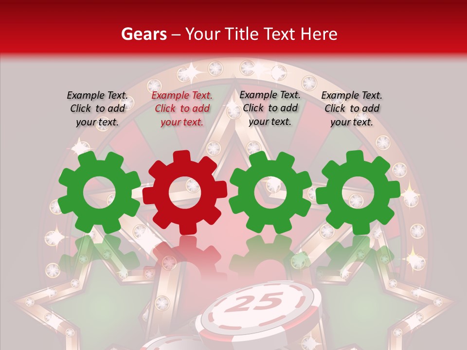 Gambling Star Luck PowerPoint Template